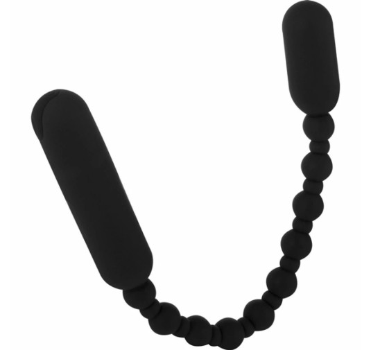 Koraliki analne wibrujące - PowerBullet Booty Beads Black